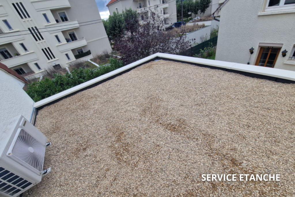 Toiture-terrasse gravillonnée