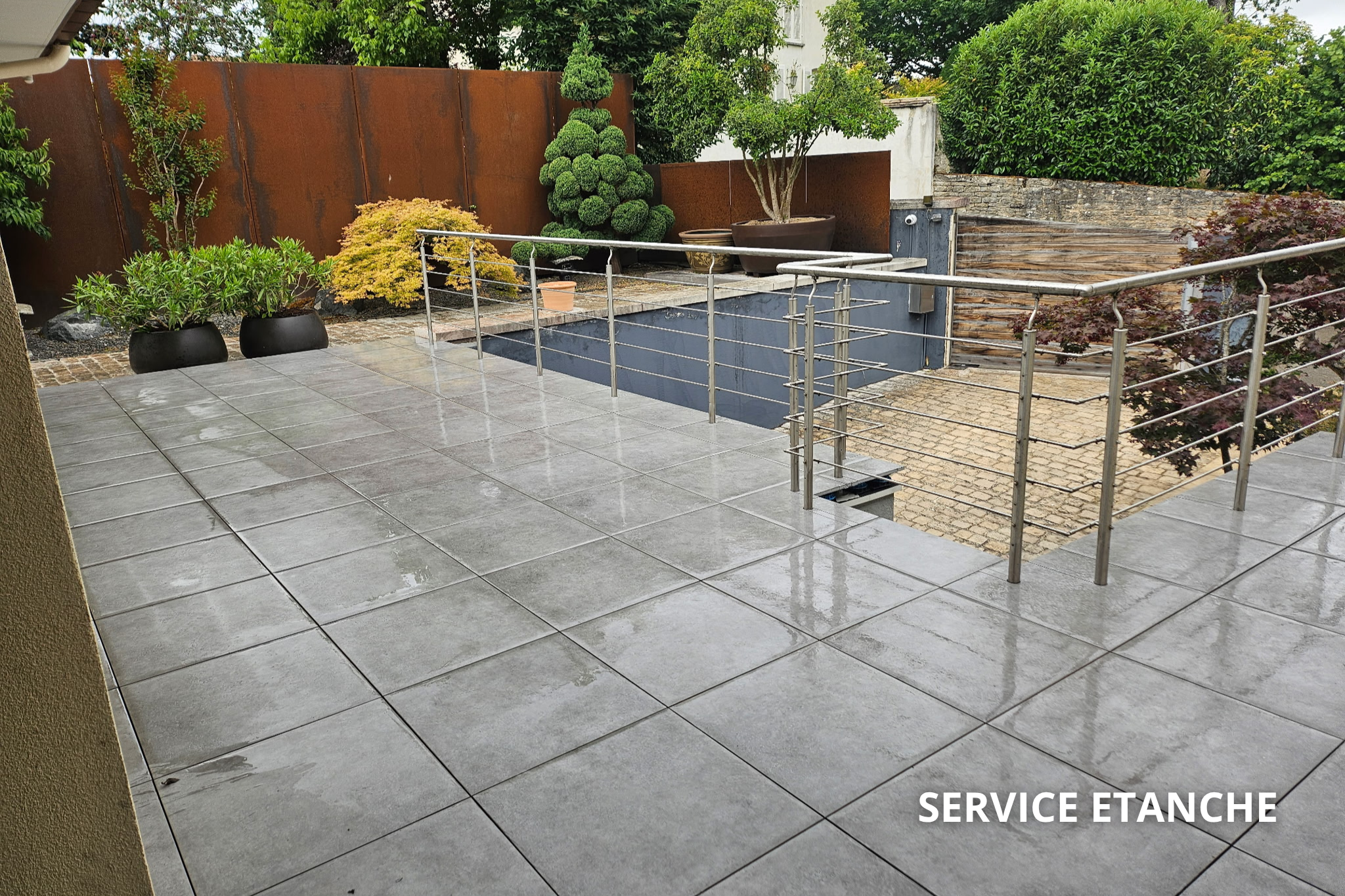 Terrasse- Carrelage sur plot