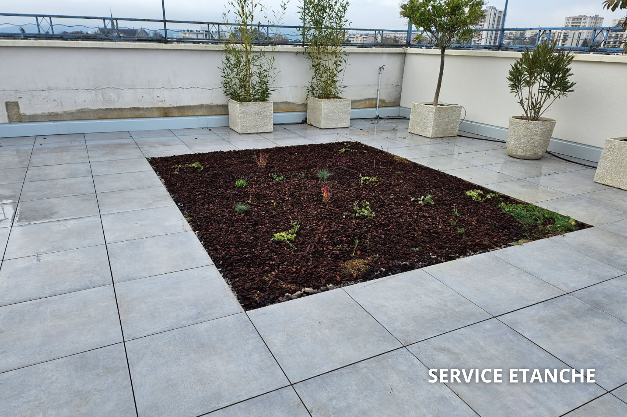 Terrasse- Carrelage sur plot